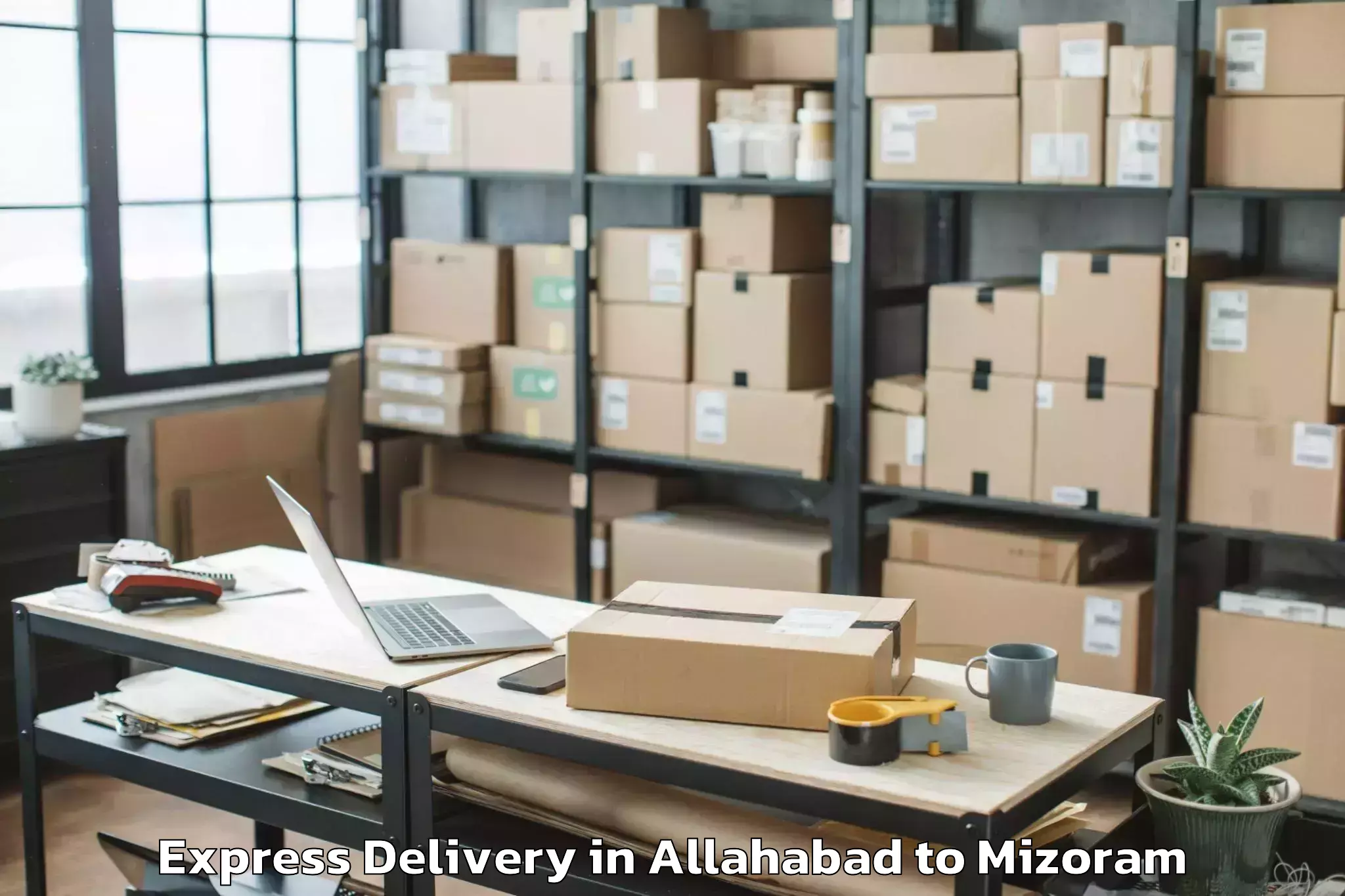 Leading Allahabad to Mizoram University Aizawl Express Delivery Provider